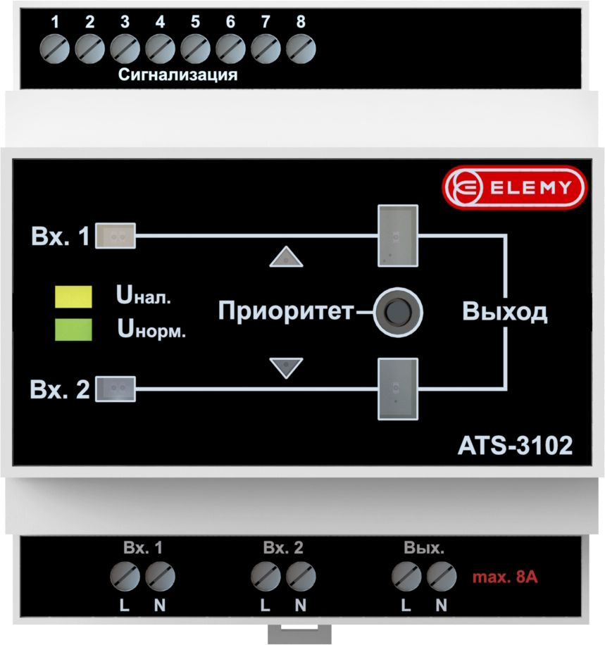 Автоматический ввод резерва ELEMY ATS-3102