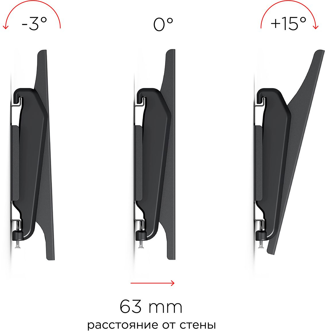 Кронштейн телевизионный Holder LCDS-5010 черный металлик 20"-40" макс.45кг настенный наклон Кронштейн телевизионный Holder LCDS-5010 черный металлик 20"-40" макс.45кг настенный наклон