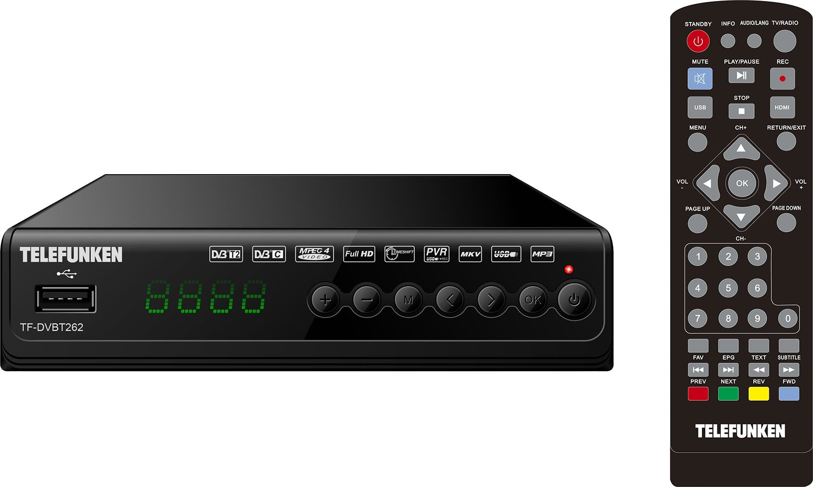 TELEFUNKEN TF-DVBT262(ЧЕРНЫЙ)