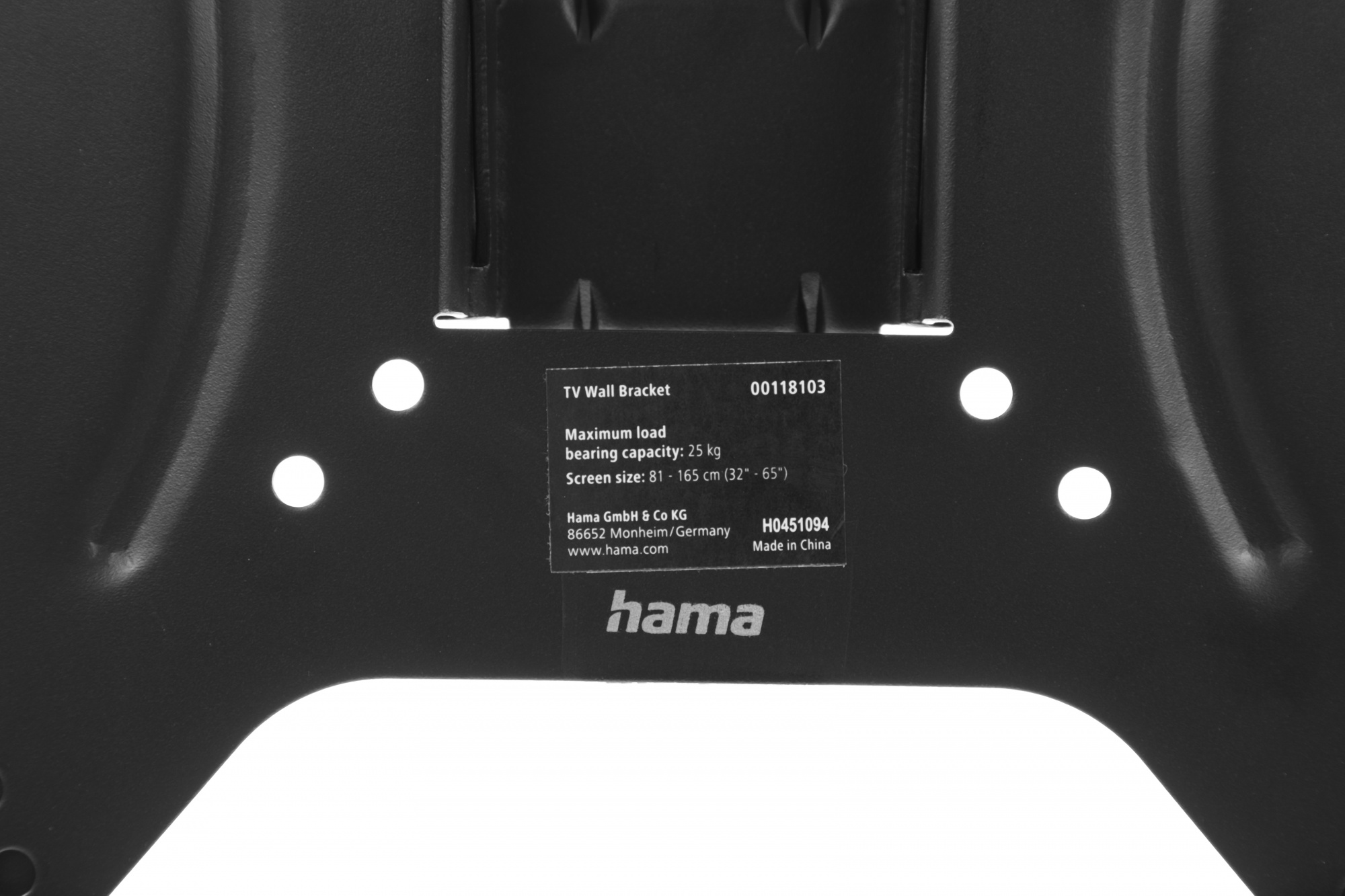 Hama H-118103 черный 32"-65" макс.25кг настенный поворот и наклон Hama H-118103 черный 32"-65" макс.25кг настенный поворот и наклон