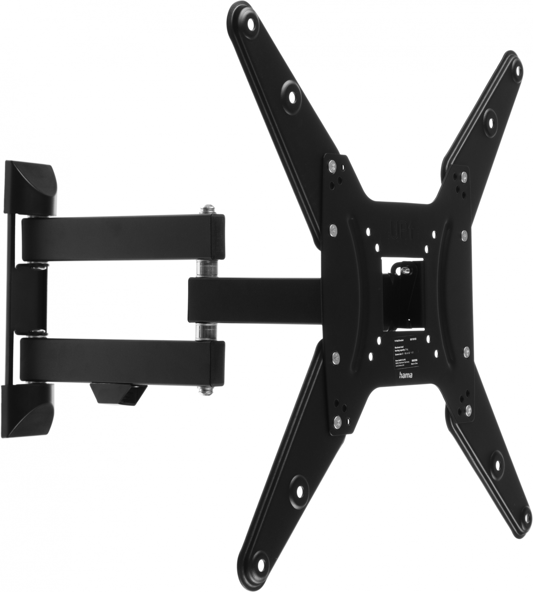 Hama H-118103 черный 32"-65" макс.25кг настенный поворот и наклон Hama H-118103 черный 32"-65" макс.25кг настенный поворот и наклон