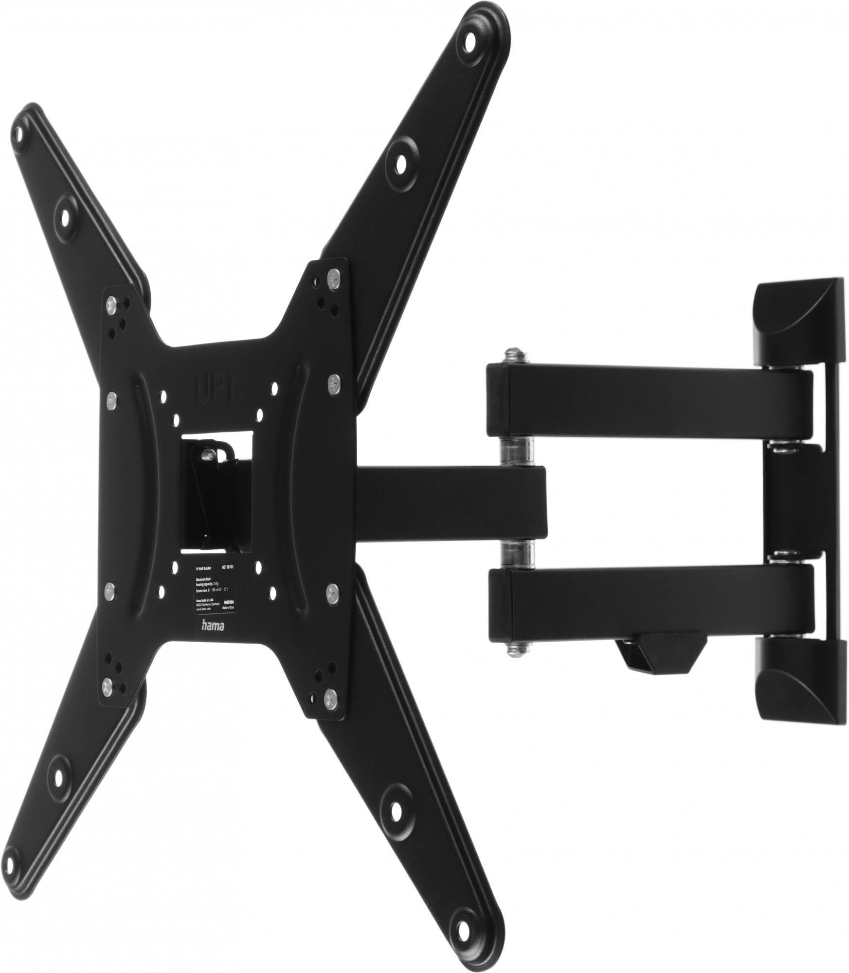 Hama H-118103 черный 32"-65" макс.25кг настенный поворот и наклон Hama H-118103 черный 32"-65" макс.25кг настенный поворот и наклон