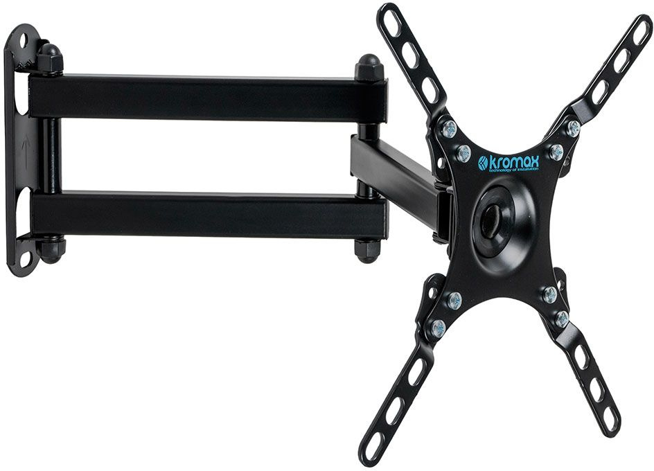 Kromax DIX-13 black, наст. для TV 15"-42", max 20 кг, 5 ст св., нак. ±15°, от ст. 67-387 мм, max VESA 200x200 мм.