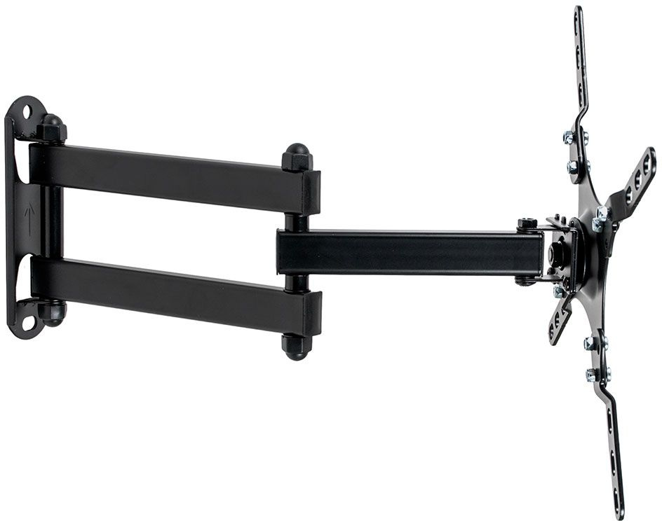 Kromax DIX-13 black, наст. для TV 15"-42", max 20 кг, 5 ст св., нак. ±15°, от ст. 67-387 мм, max VESA 200x200 мм.