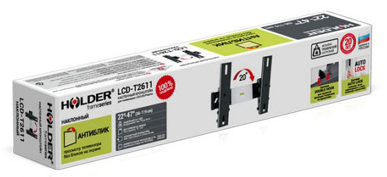 Holder LCD-T2611 черный 22"-47" макс.30кг настенный наклон