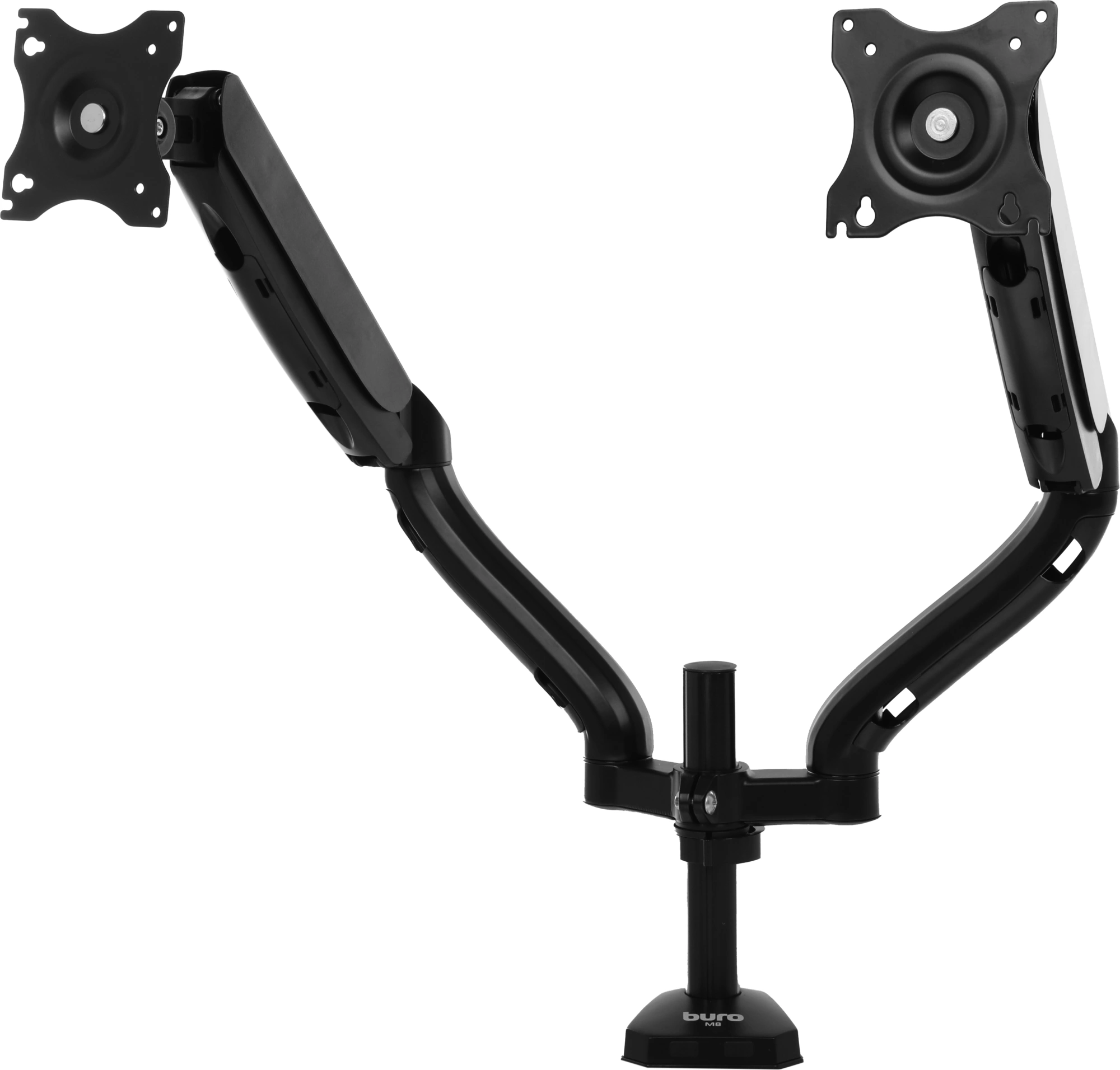 Кронштейн для мониторов  Buro M8 черный  17"-27" макс.9кг крепление к столешнице