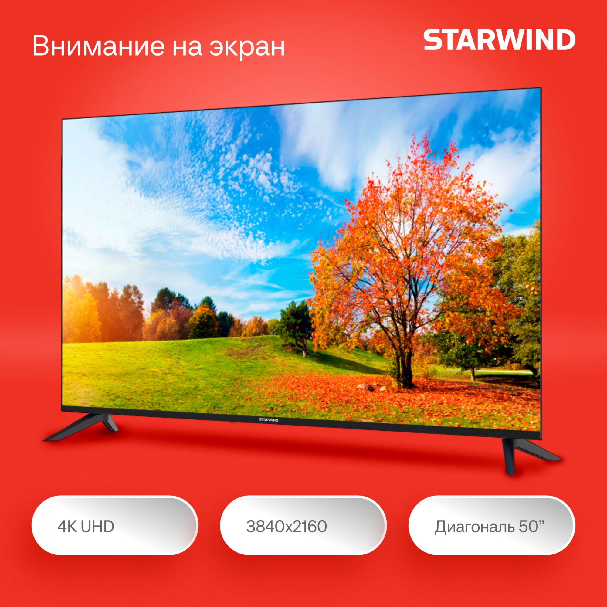 Starwind 50" SW-LED50UG403 Яндекс.ТВ Frameless черный 4K Ultra HD 60Hz DVB-T DVB-T2 DVB-C DVB-S DVB-S2 USB WiFi Smart TV Starwind 50" SW-LED50UG403 Яндекс.ТВ Frameless черный 4K Ultra HD 60Hz DVB-T DVB-T2 DVB-C DVB-S DVB-S2 USB WiFi Smart TV