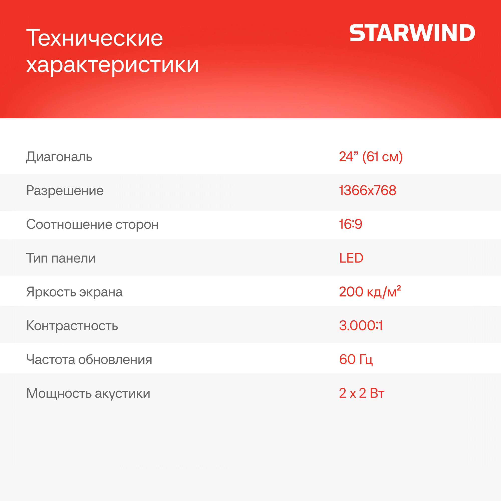 STARWIND SW-LED24SG304 STARWIND SW-LED24SG304
