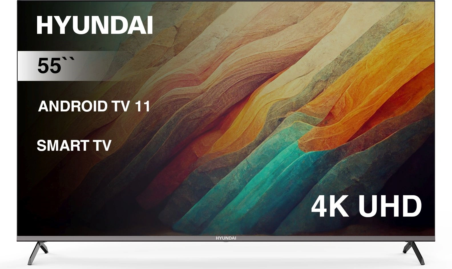 Hyundai 55" H-LED55BU7006 Android TV Frameless Metal черный 4K Ultra HD 60Hz DVB-T DVB-T2 DVB-C DVB-S DVB-S2 USB WiFi Smart TV Hyundai 55" H-LED55BU7006 Android TV Frameless Metal черный 4K Ultra HD 60Hz DVB-T DVB-T2 DVB-C DVB-S DVB-S2 USB WiFi Smart TV