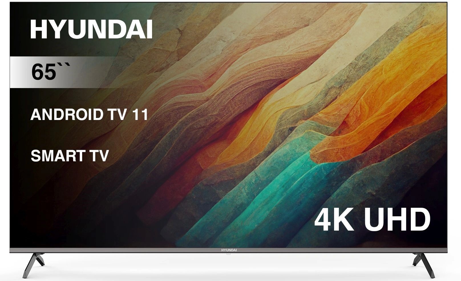 Hyundai 65" H-LED65BU7006 Android TV Frameless Metal черный/серебристый {Ultra HD 60Hz DVB-T DVB-T2 DVB-C DVB-S DVB-S2 USB WiFi Smart TV} Hyundai 65" H-LED65BU7006 Android TV Frameless Metal черный/серебристый {Ultra HD 60Hz DVB-T DVB-T2 DVB-C DVB-S DVB-S2 USB WiFi Smart TV}