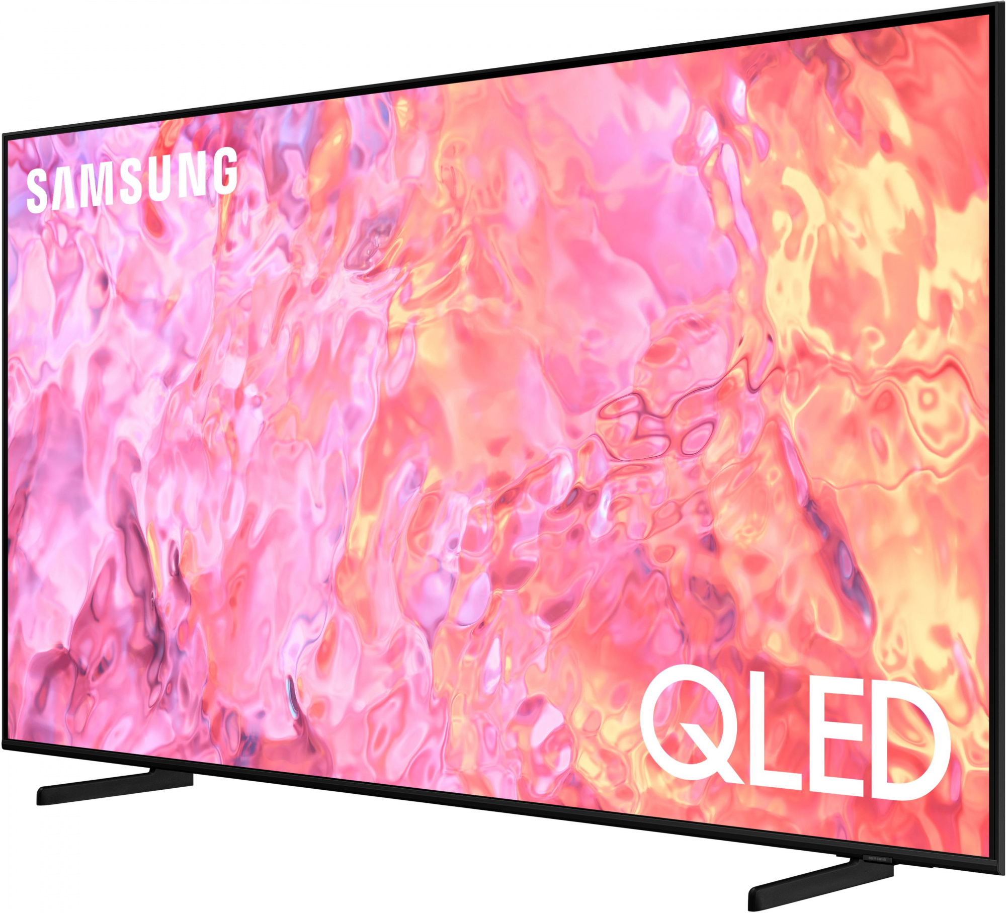 Samsung 75&quot; QE75Q60CAUXRU Q черный {Ultra HD 60Hz DVB-T2 DVB-C DVB-S2 USB WiFi Smart TV (RUS)}