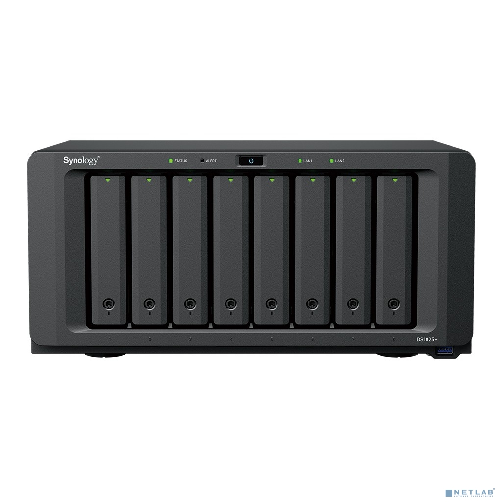 SYNOLOGY DS1825+ СХД настольное исполнение 8BAY NO HDD USB3 вилка UK/HK 3-pin SYNOLOGY DS1825+ СХД настольное исполнение 8BAY NO HDD USB3 вилка UK/HK 3-pin