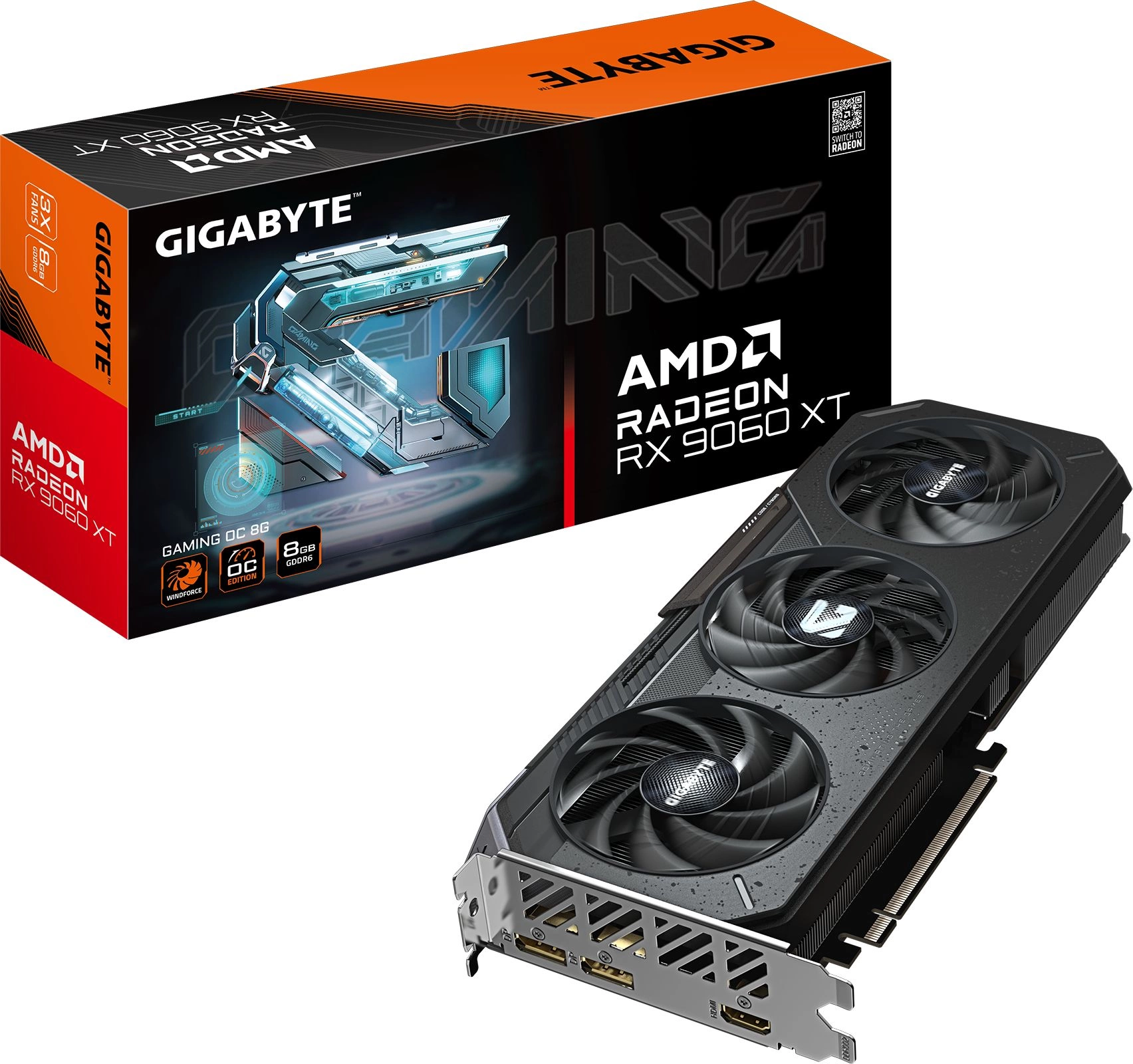 Gigabyte GV-R9060XTGAMING OC-8GD  PCIE16 RX 9060XT 8GB