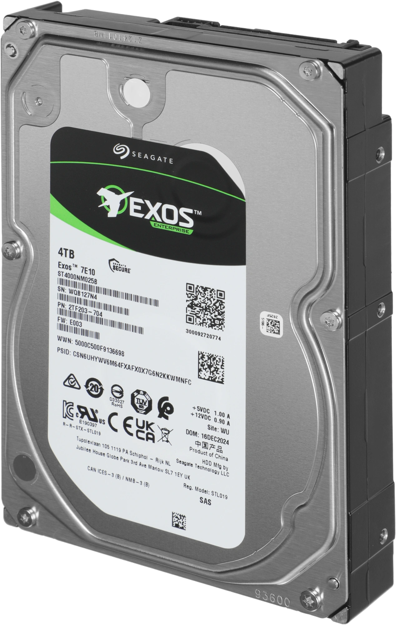 4TB Seagate HDD Server Exos 7E10 (ST4000NM025B) {SAS 12Gb/s, 7200 rpm, 256mb buffer, 3.5"} 4TB Seagate HDD Server Exos 7E10 (ST4000NM025B) {SAS 12Gb/s, 7200 rpm, 256mb buffer, 3.5"}