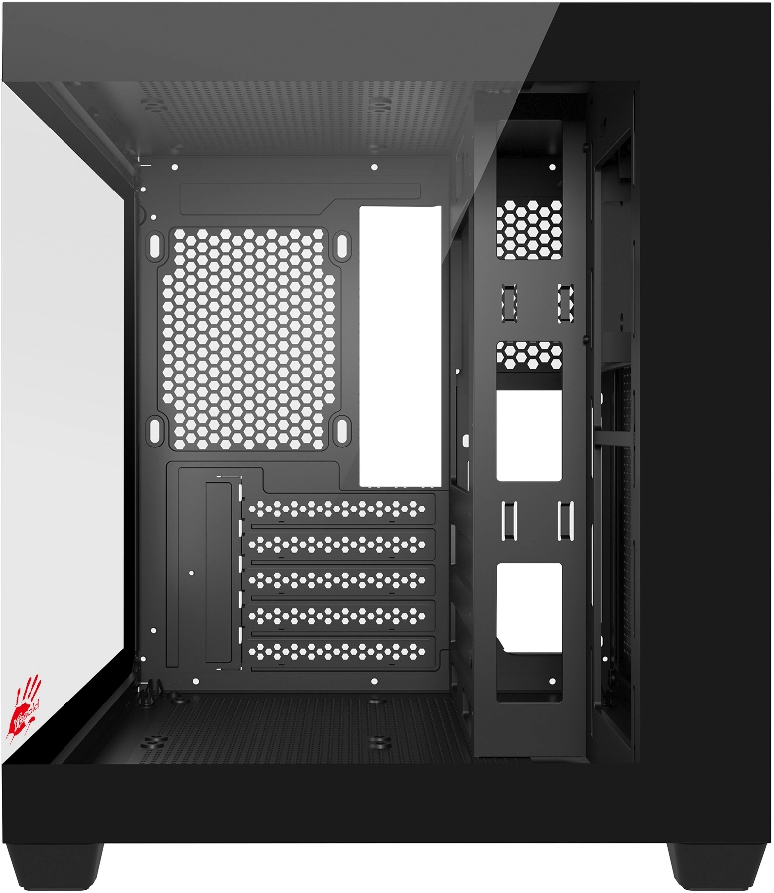 Корпус Bloody CC-121 черный без БП mATX 7x120mm 1xUSB2.0 1xUSB3.0 audio Корпус Bloody CC-121 черный без БП mATX 7x120mm 1xUSB2.0 1xUSB3.0 audio