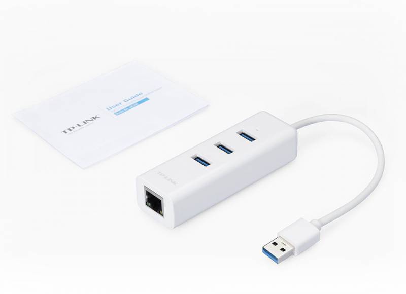 TP-Link UE330 3-портовый концентратор и гигабитный адаптер USB 3.0
