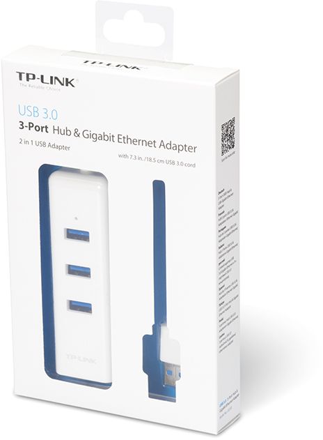 TP-Link UE330 3-портовый концентратор и гигабитный адаптер USB 3.0