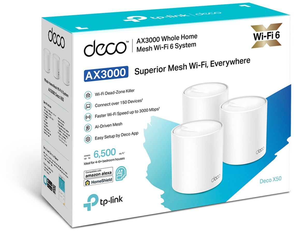 TP-Link Deco X50(3-pack) AX3000 Домашняя Mesh Wi-Fi система