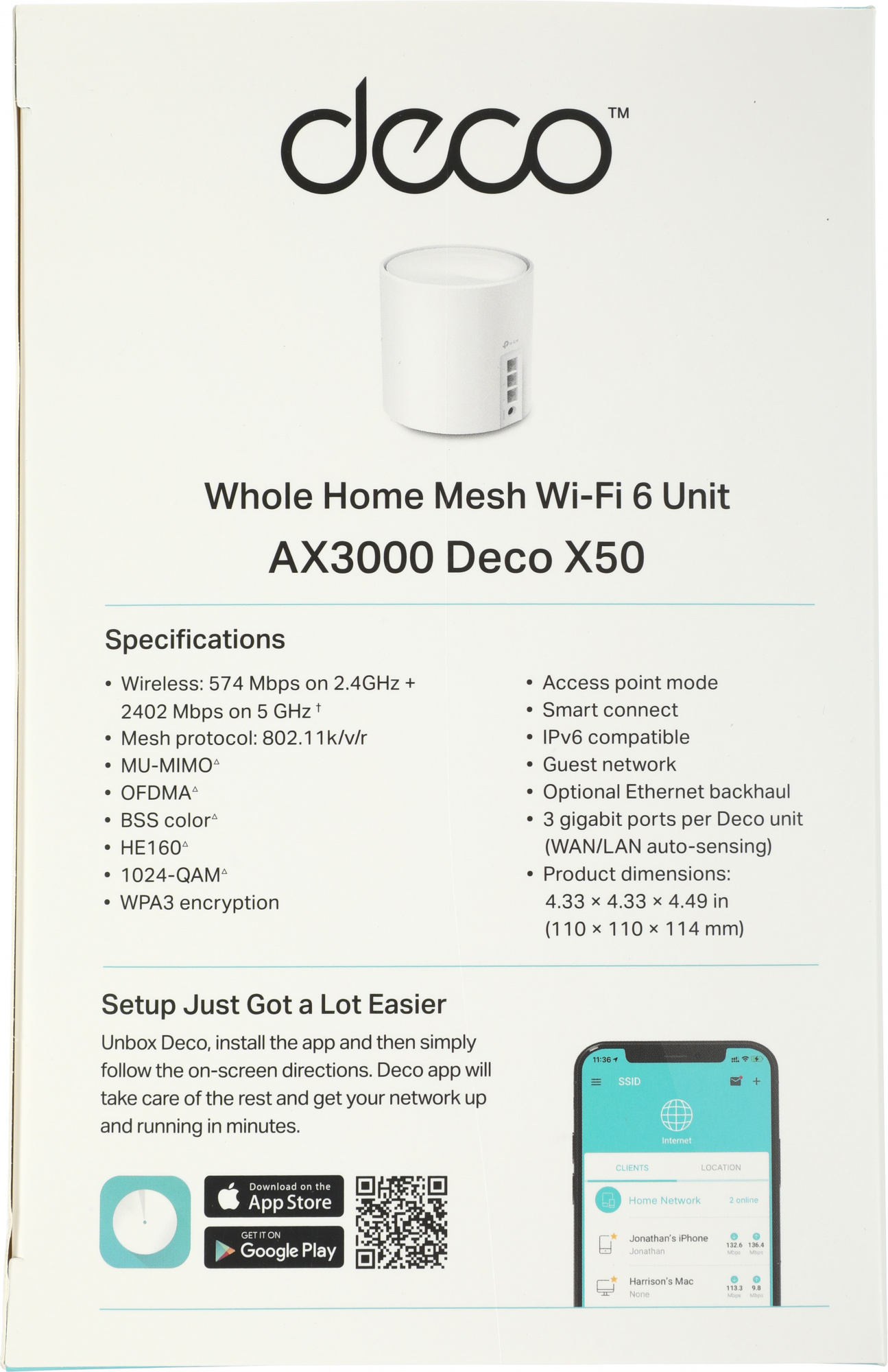 TP-LINK DECO X50(1-PACK) TP-LINK DECO X50(1-PACK)