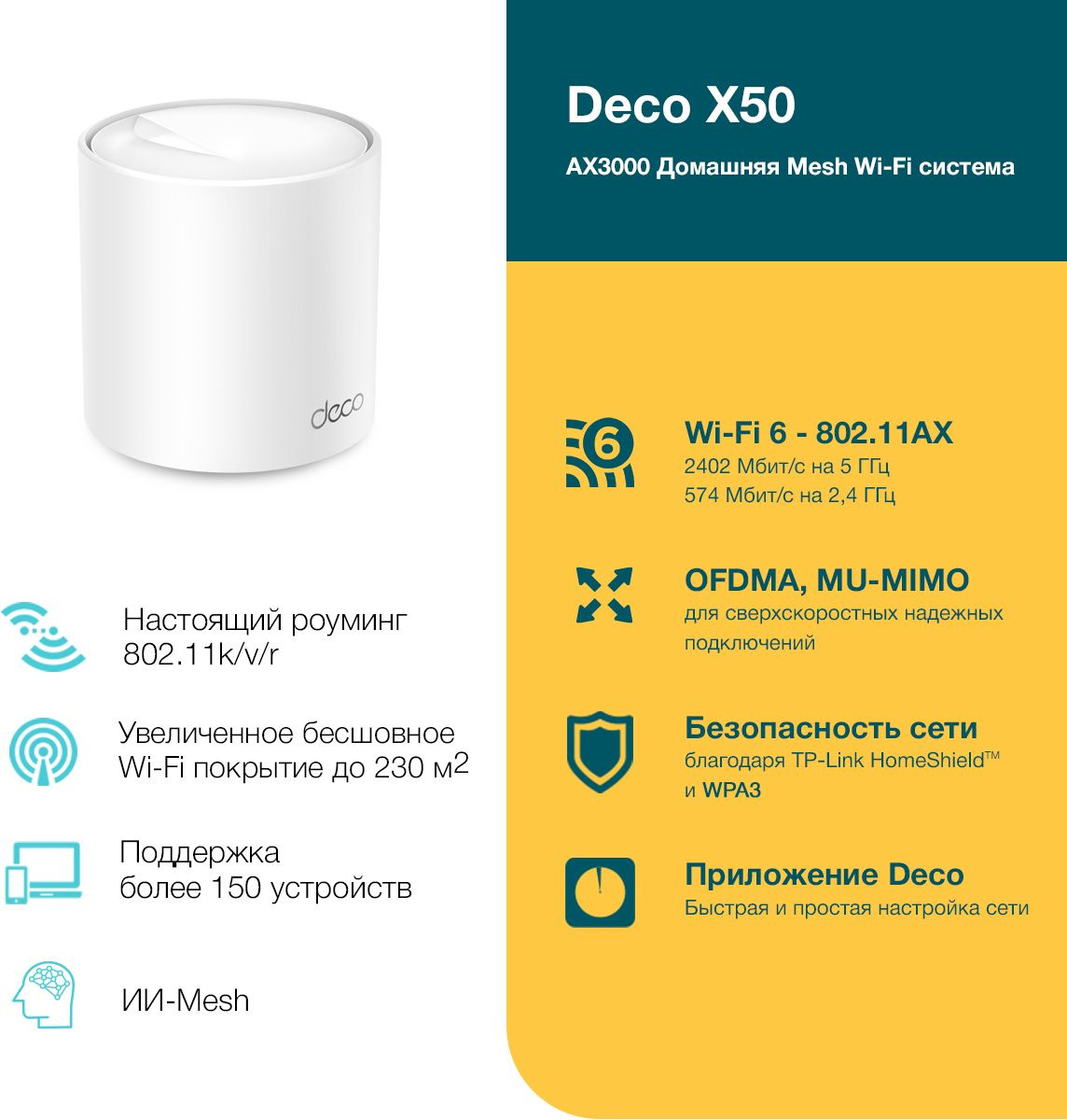 TP-LINK DECO X50(1-PACK) TP-LINK DECO X50(1-PACK)