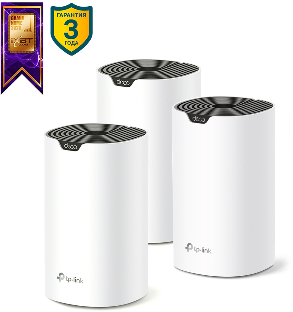 TP-Link Deco S7(3-pack) AC1900 Домашняя Mesh Wi-Fi система