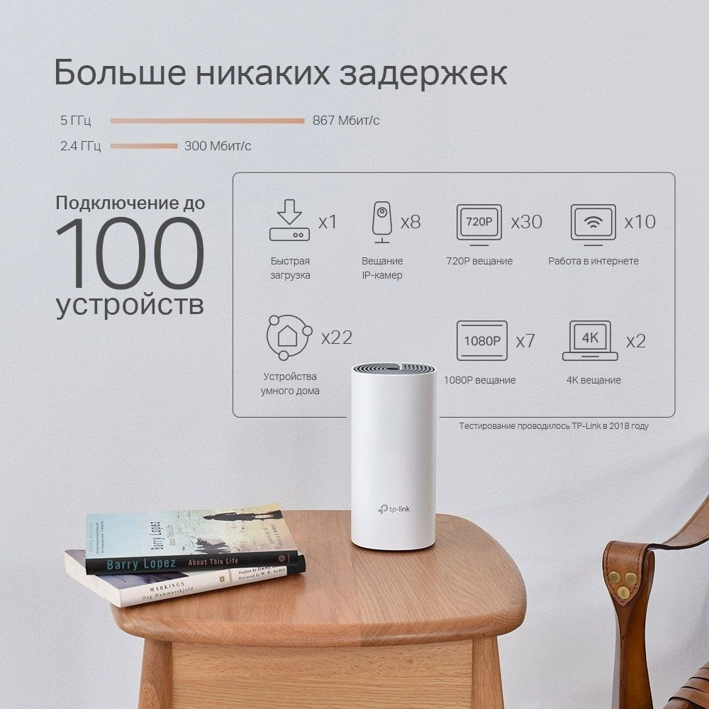 TP-Link Deco P9(3-pack) AC1200 + AV1000 Домашняя гибридная Mesh Wi-Fi система