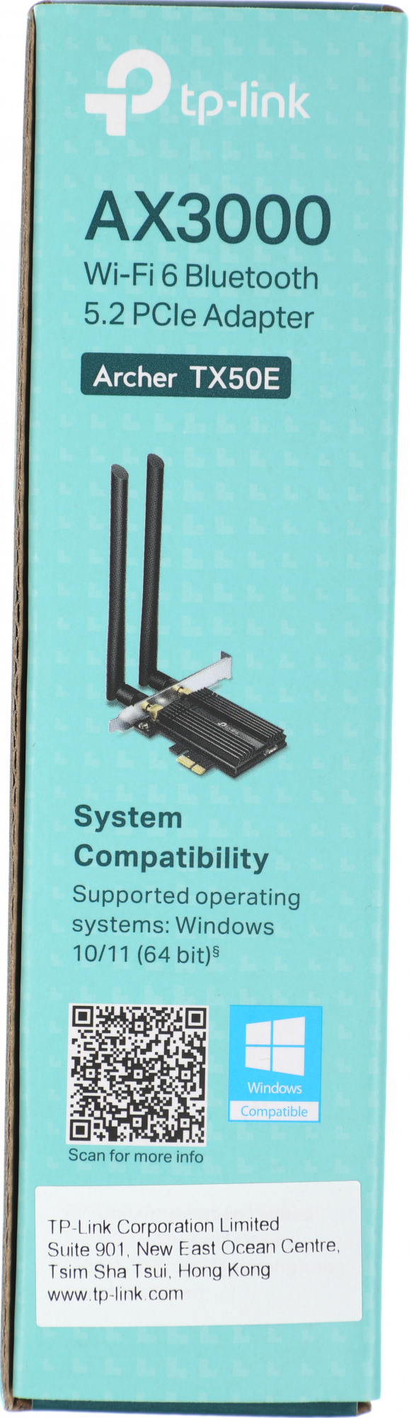 TP-Link Archer TX50E AX3000 Wi-Fi 6 Bluetooth 5.0 адаптер PCI Express
