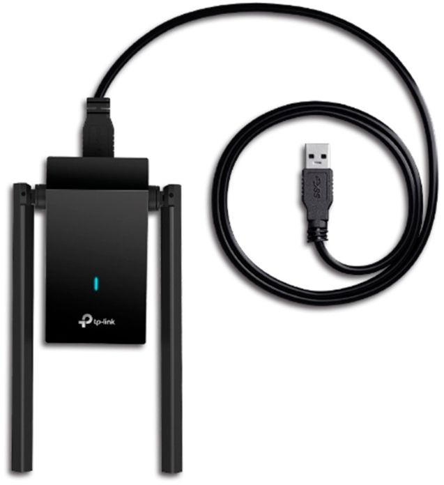 TP-Link Archer TX20U Plus Двухдиапазонный USB-адаптер высокого усиления с поддержкой Wi-Fi AX1800 и двумя антеннами