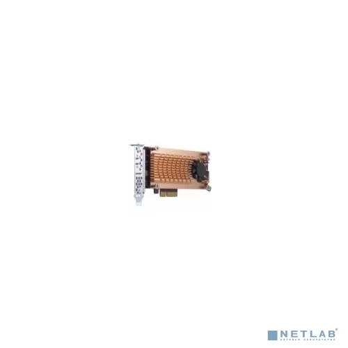 Плата расширения/ QNAP QM2-2P-244A 2 x M.2 22110 or 2280 PCIe (Gen2 x 4) NVMe SSD slots  expansion card, Low-profile bracket pre-loaded, Low-profile flat and Full-height are bundled (shorter version t