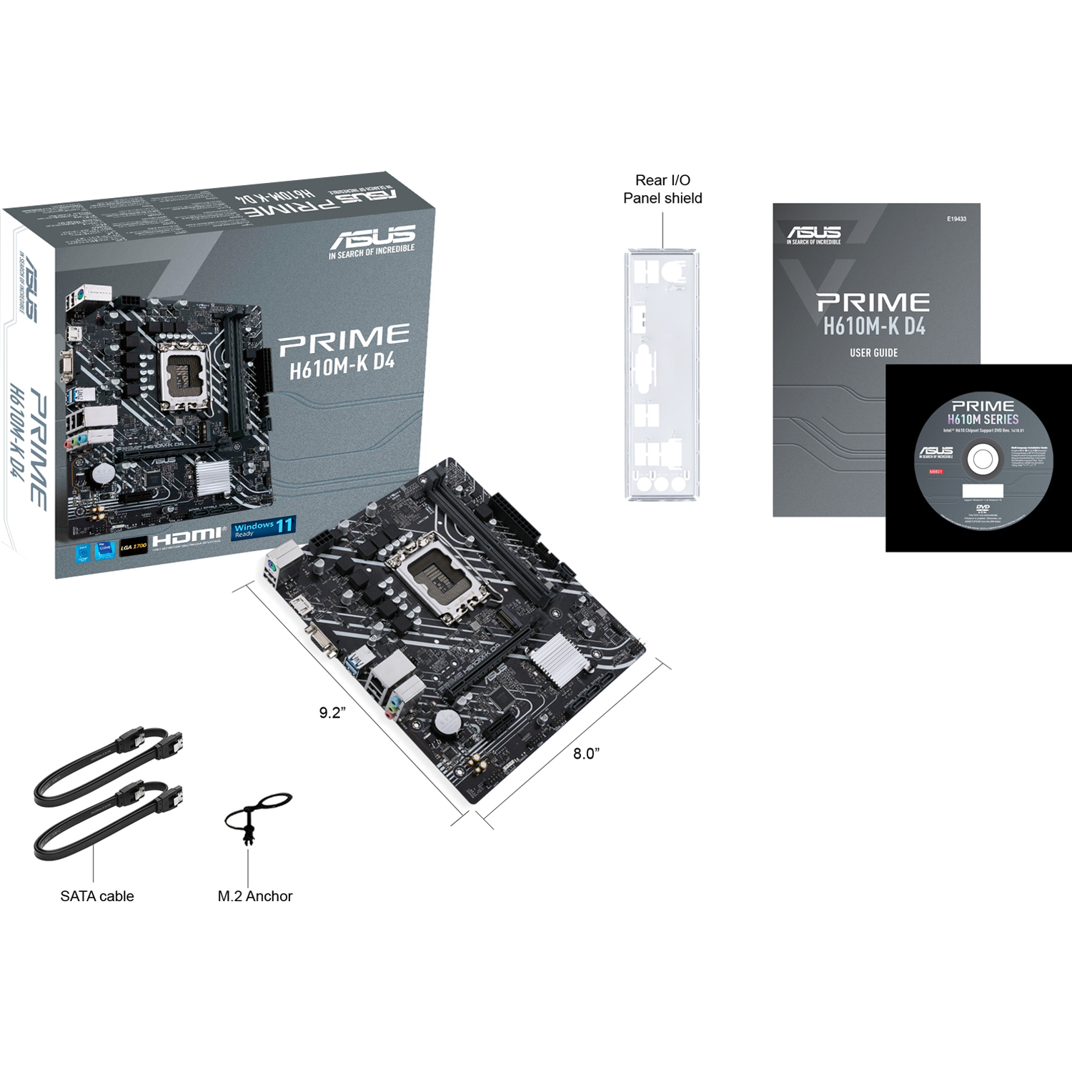 ASUS PRIME H610M-K D4 (90MB1A10-M0EAY0)