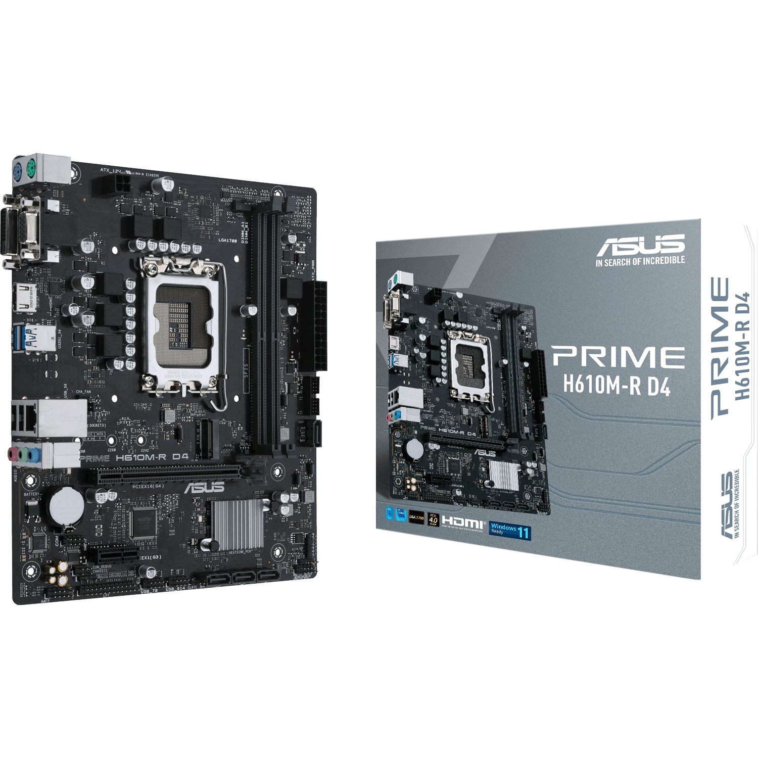 ASUS PRIME H610M-R D4-SI