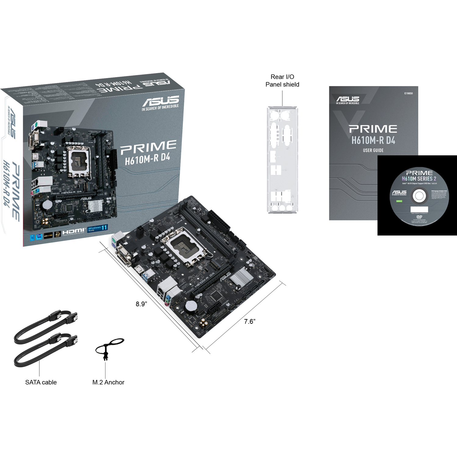 ASUS PRIME H610M-R D4-SI (90MB1B40-M0ECY0)