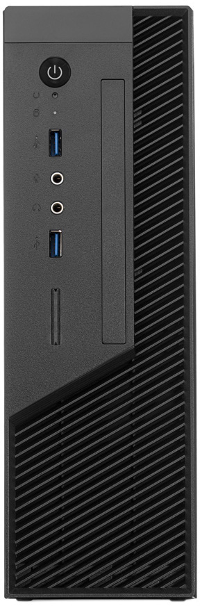 Foxline FL-RS02BLK-FX250T Case Foxline mITX 250W TFX, 2xUSB3.0, Black/Black Trim, powercord