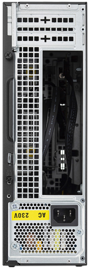 Foxline FL-RS02BLK-FX250T Case Foxline mITX 250W TFX, 2xUSB3.0, Black/Black Trim, powercord