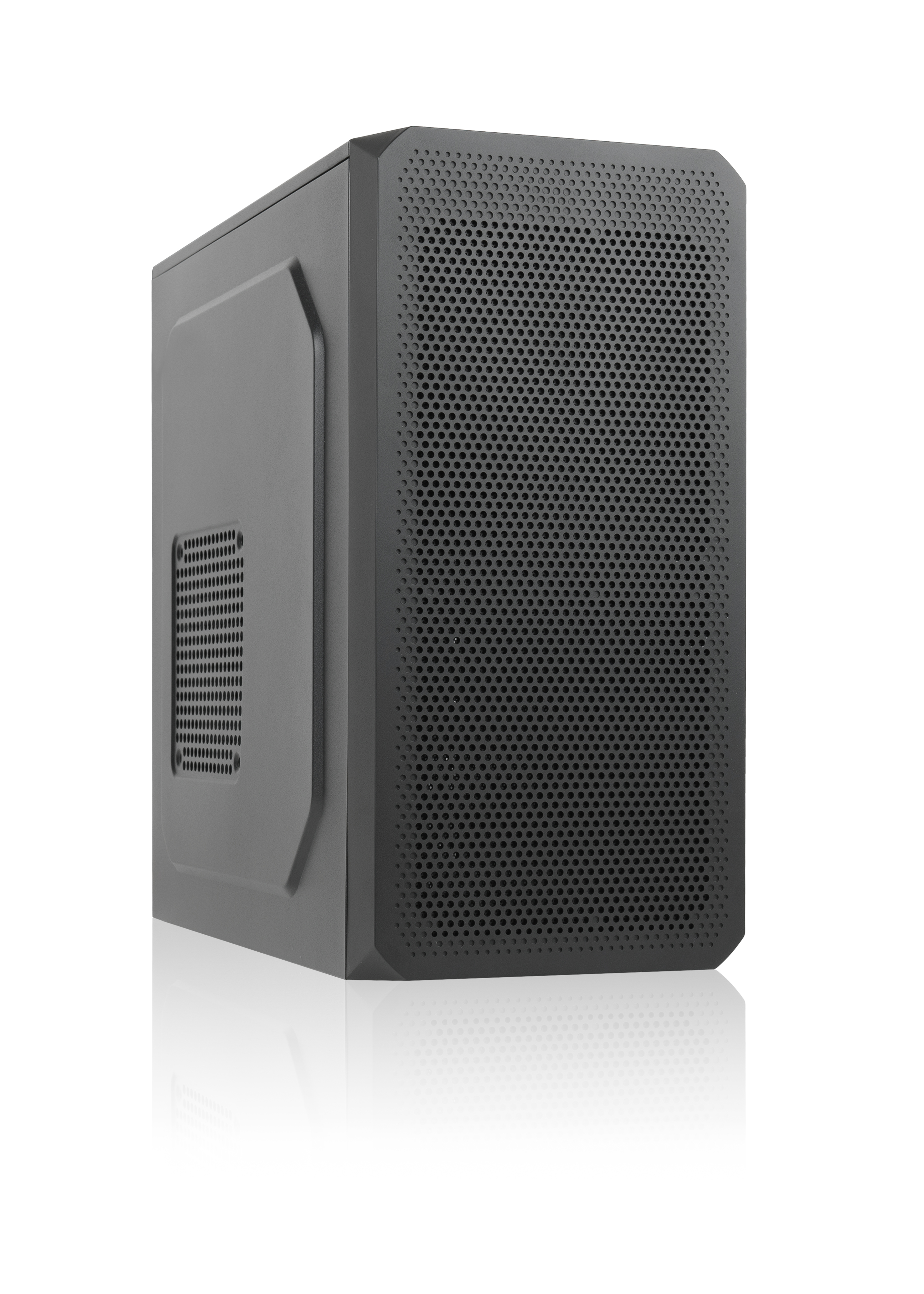 Foxline FL-707-FZ450R-U32  mATX case, black, w/PSU 450W 12cm, w/2xUSB3.0, w/pwr cord, w/o FAN
