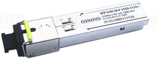 OSNOVO SFP-S1SC18-F-1550-1310-I