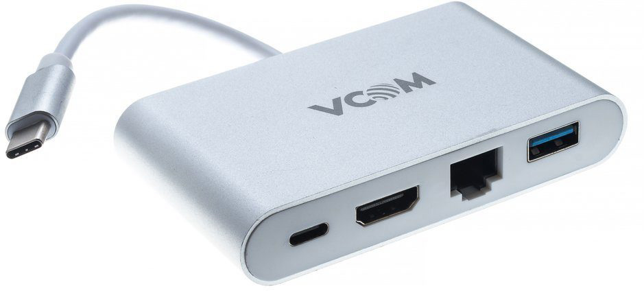 VCOM CU455 Кабель-адаптер USB3.1 Type-CM-->HDMI+USB3.0+RJ45+PD charging  VCOM <CU455>