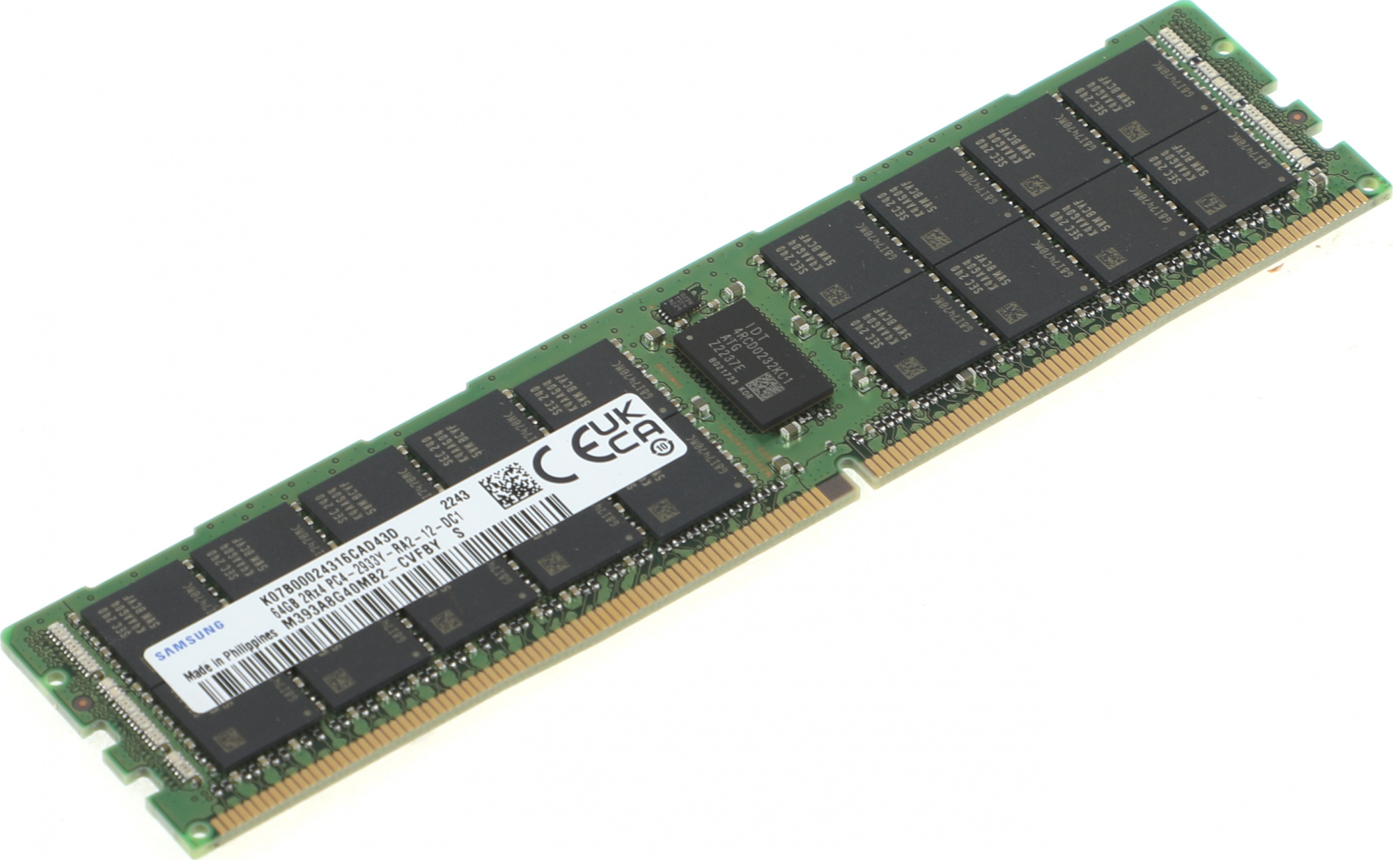 Samsung DDR4 DIMM 64GB M393A8G40MB2-CVF PC4-23400 2933MHz ECC Reg