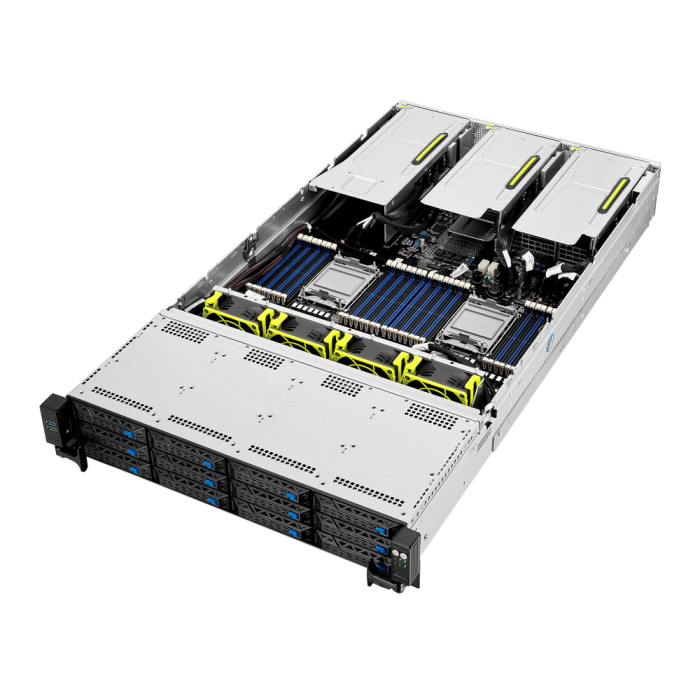 ASUS 90SF00Z8-M00CL0 RS720-E10-RS12, 2U, 2xLGA4189 (3rd Gen Scalable), 32 DDR4, 12x3.5 hot-swap bays (8x NVMe/SAS/SATA + 4x SATA/SAS), 2х M.2 slots(2280), 8xPCIe x8 + OCP 3.0, Aspeed AST2600,