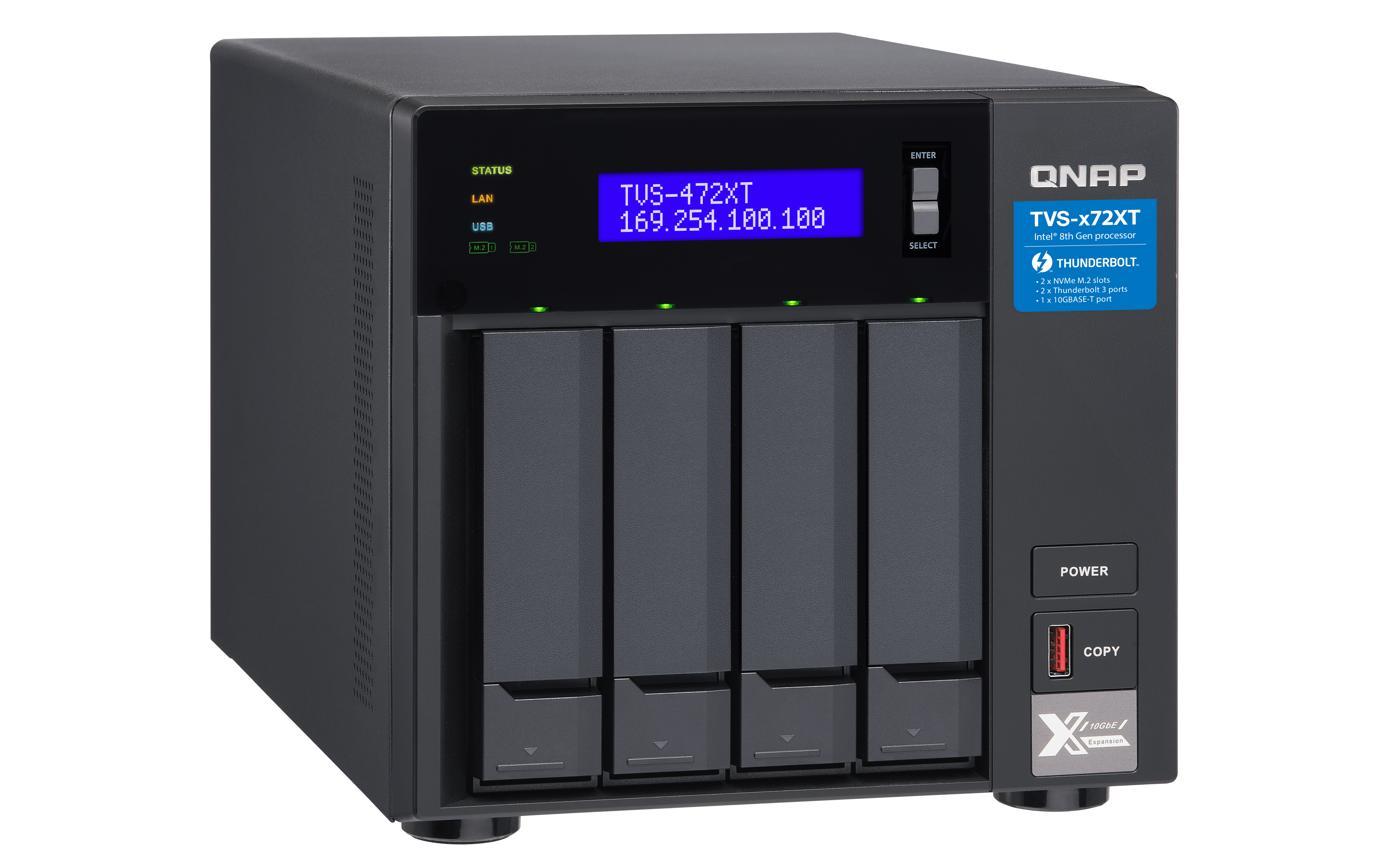 QNAP TVS-472XT (TVS-472XT-PT-4G)