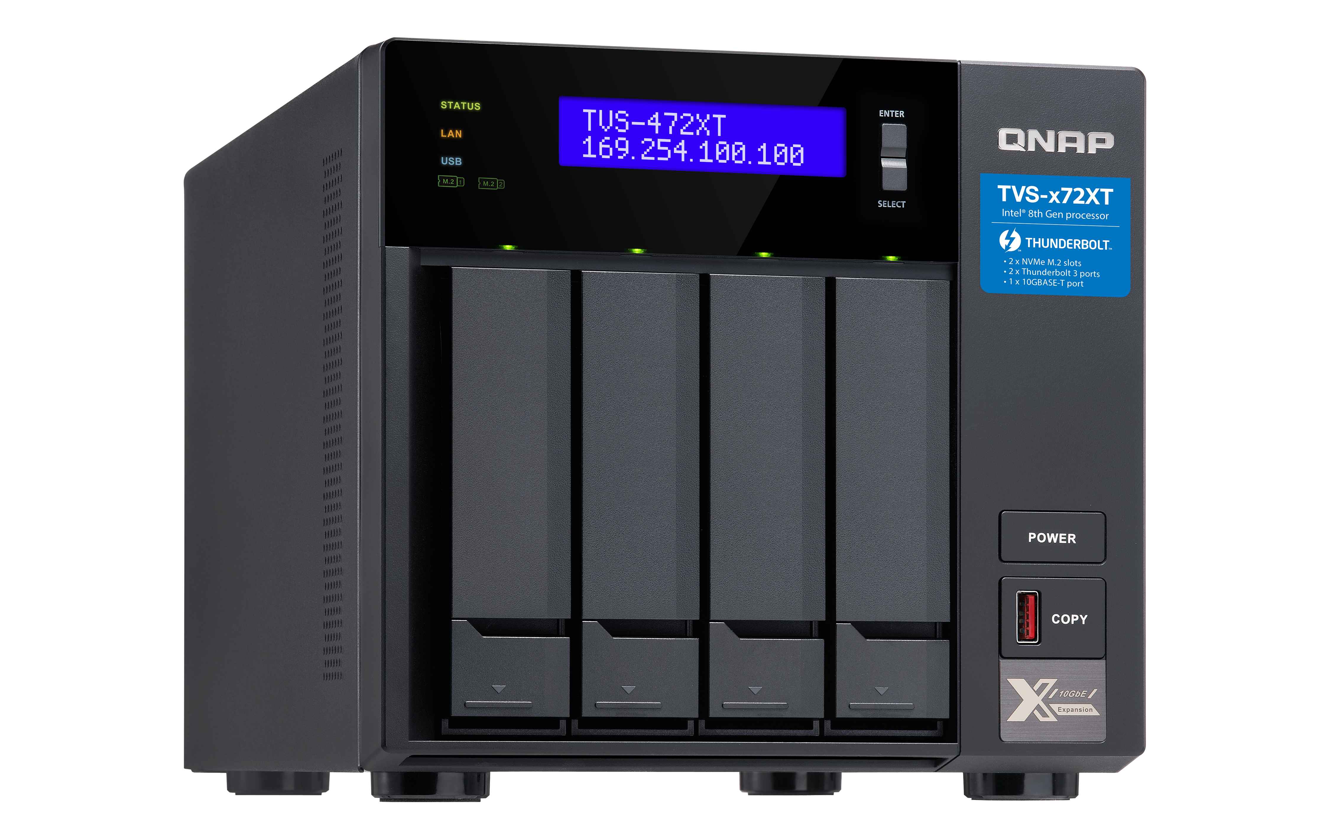 QNAP TVS-472XT (TVS-472XT-PT-4G)