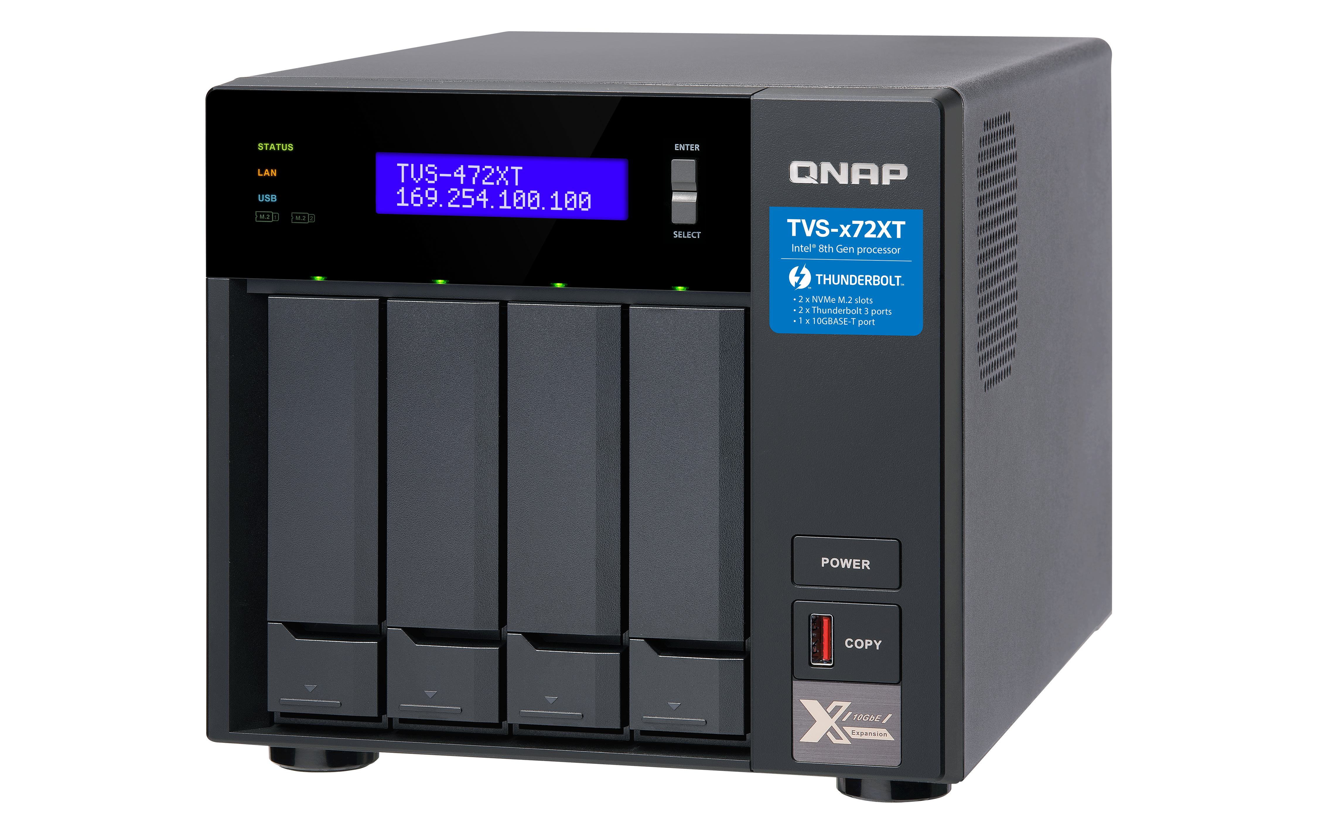 QNAP TVS-472XT (TVS-472XT-PT-4G)