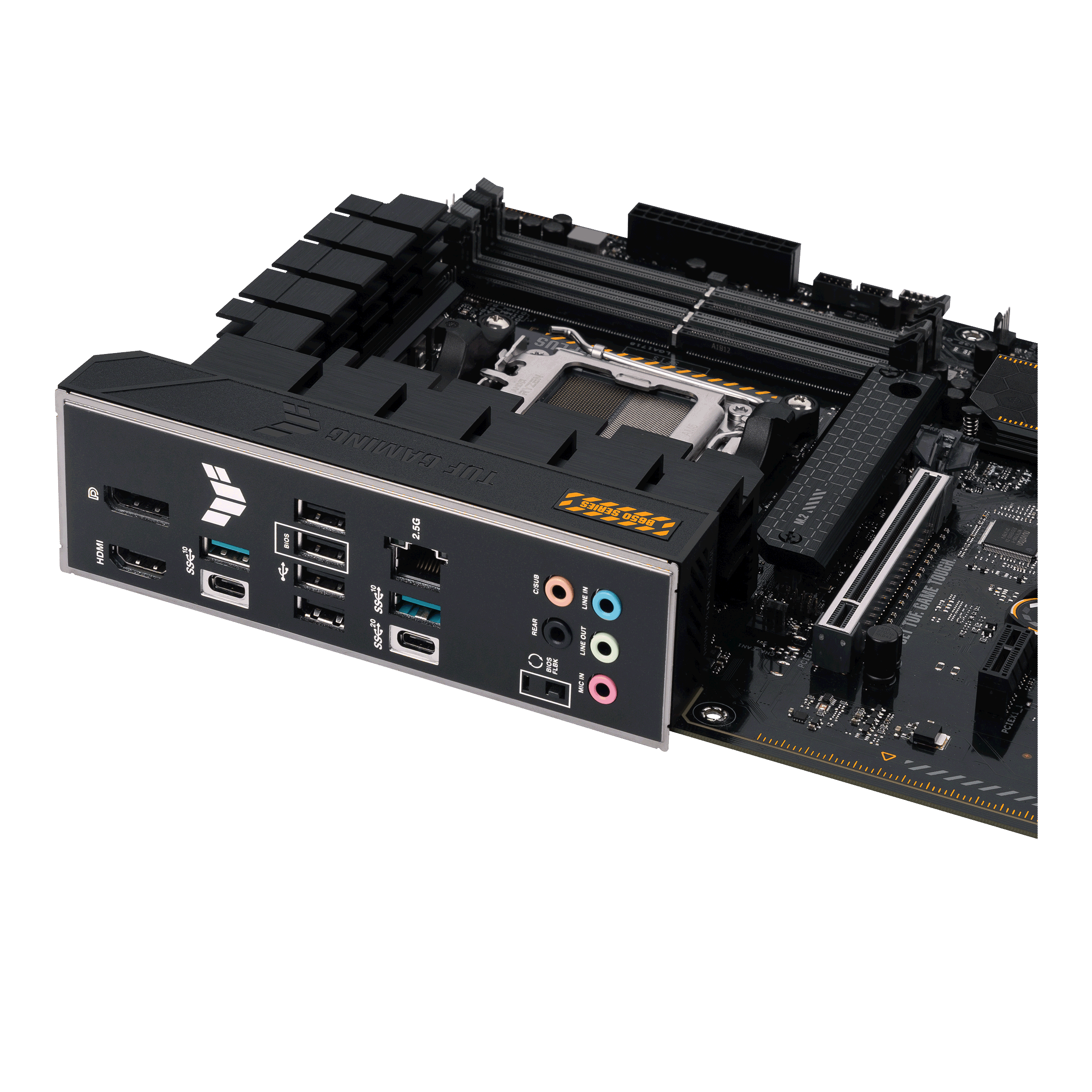 ASUS TUF GAMING B650-PLUS (Socket AM5, ATX, 4xDDR5(128GB), HDMI 2.1/DP, 2xPCIe 4.0x16/2xPCIe 4.0, 1xLAN (2.5GbE), 4xSATA 6Gb/s, 3xM.2, 1xUSB-C, 3xUSB 3.2, 4xUSB 2.0