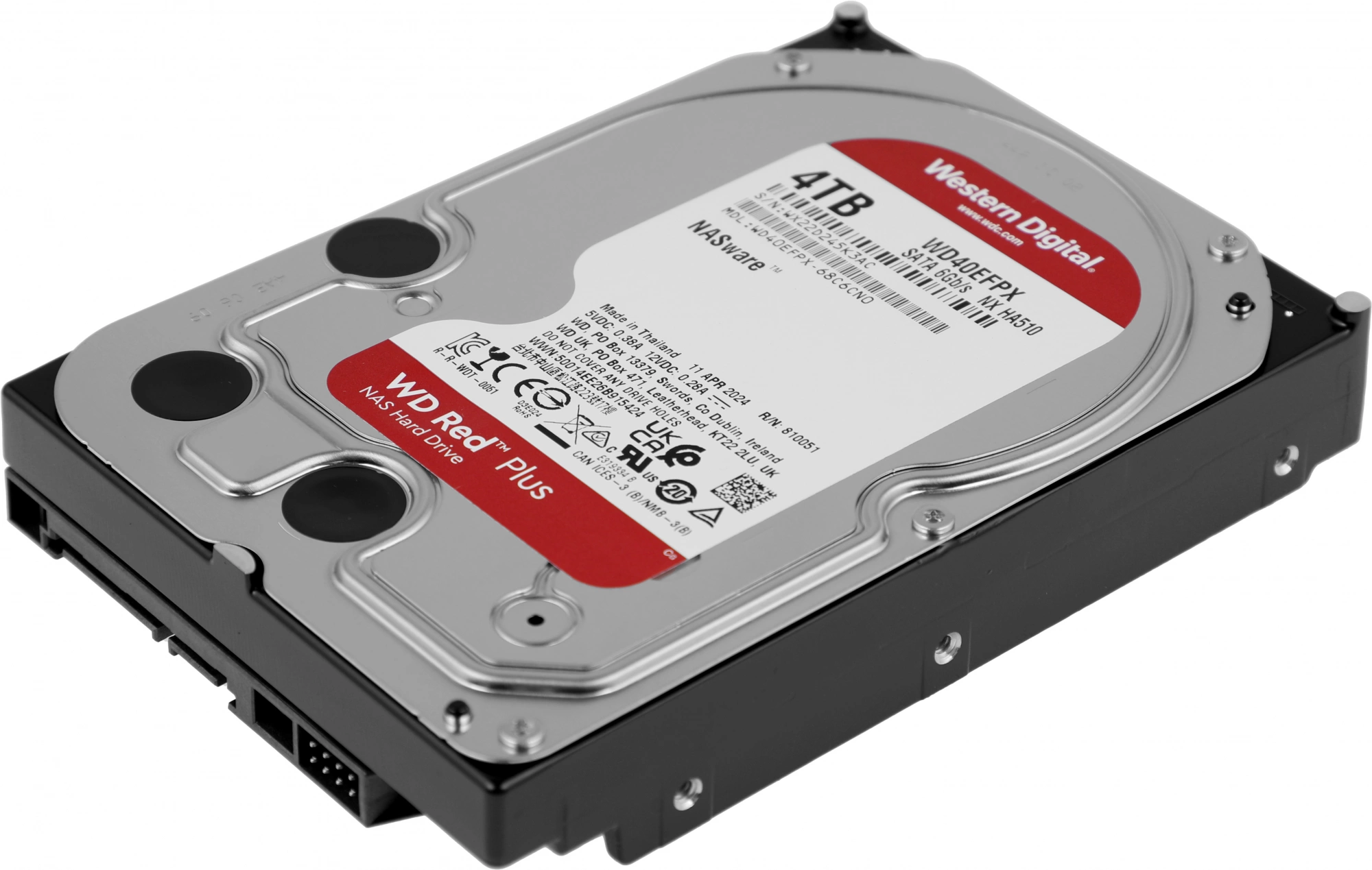 4TB WD Red Plus WD40EFPX 3.5" 5400 RPM 256MB SATA-III NAS Edition (замена WD40EFZX)