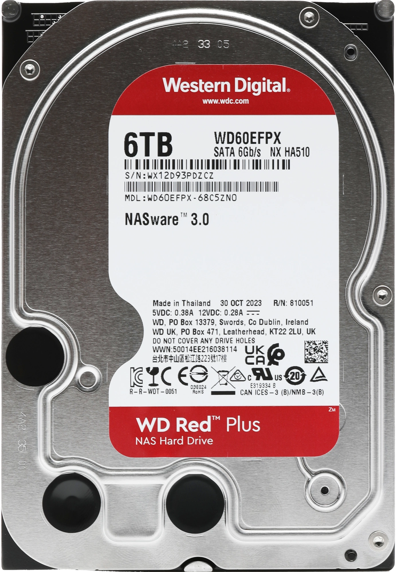 6TB WD NAS Red Plus (WD60EFPX) {Serial ATA III, 5400- rpm, 256Mb, 3.5"} 6TB WD NAS Red Plus (WD60EFPX) {Serial ATA III, 5400- rpm, 256Mb, 3.5"}