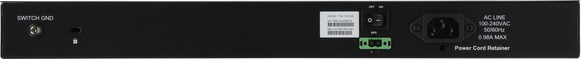 D-Link DGS-1210-28XS/ME/B2A Управляемый L2 коммутатор с 24 портами 100/1000Base-X SFP и 4 портами 10GBase-X SFP+