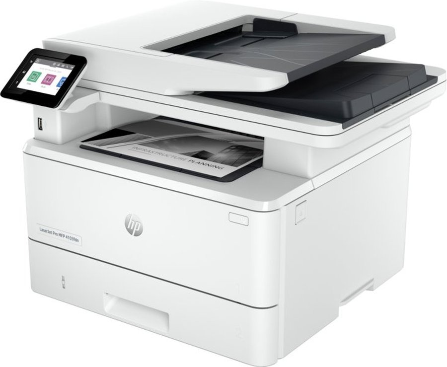 HP LaserJet Pro MFP M4103fdn (2Z628A) {A4, 1200dpi, 38ppm, 512Mb, 1200 MHz tray 100+250 pages USB+Ethernet Prin, старт. картр. 3050стр.}