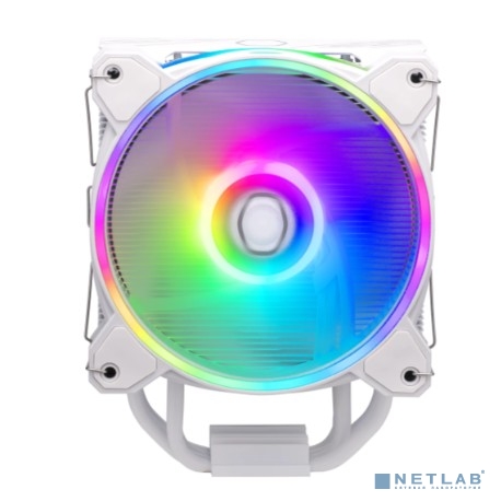 Кулер для процессора/ Cooler Master Hyper 212 Halo White (150W, 4-pin, 154mm, tower, Al/Cu, fans: 1x120mm/51.88CFM/27dBA/2050rpm, White, 1700/1200/115x/AM4/AM5)