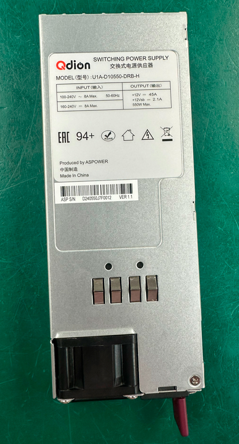 Qdion Model U1A-D10550-DRB-H/C14