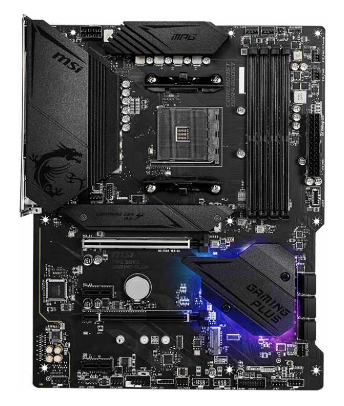 MSI MPG B550 GAMING PLUS {Soc-AM4 AMD B550 4xDDR4 ATX AC`97 8ch(7.1) GbLAN RAID+HDMI+DP}